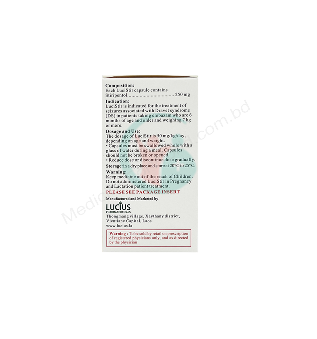 LuciStir- 通用的 Stiripentol- Lucius Pharma