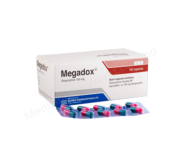 MEGADOX- 通用的 DOXYCYCLINE HYCLATE- Beximco制药有限公司