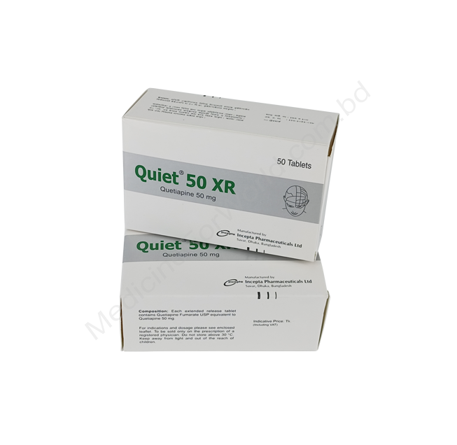 Quiet XR- 通用的 QUETIAPINE FUMARATE- 孟家拉伊斯达制药
