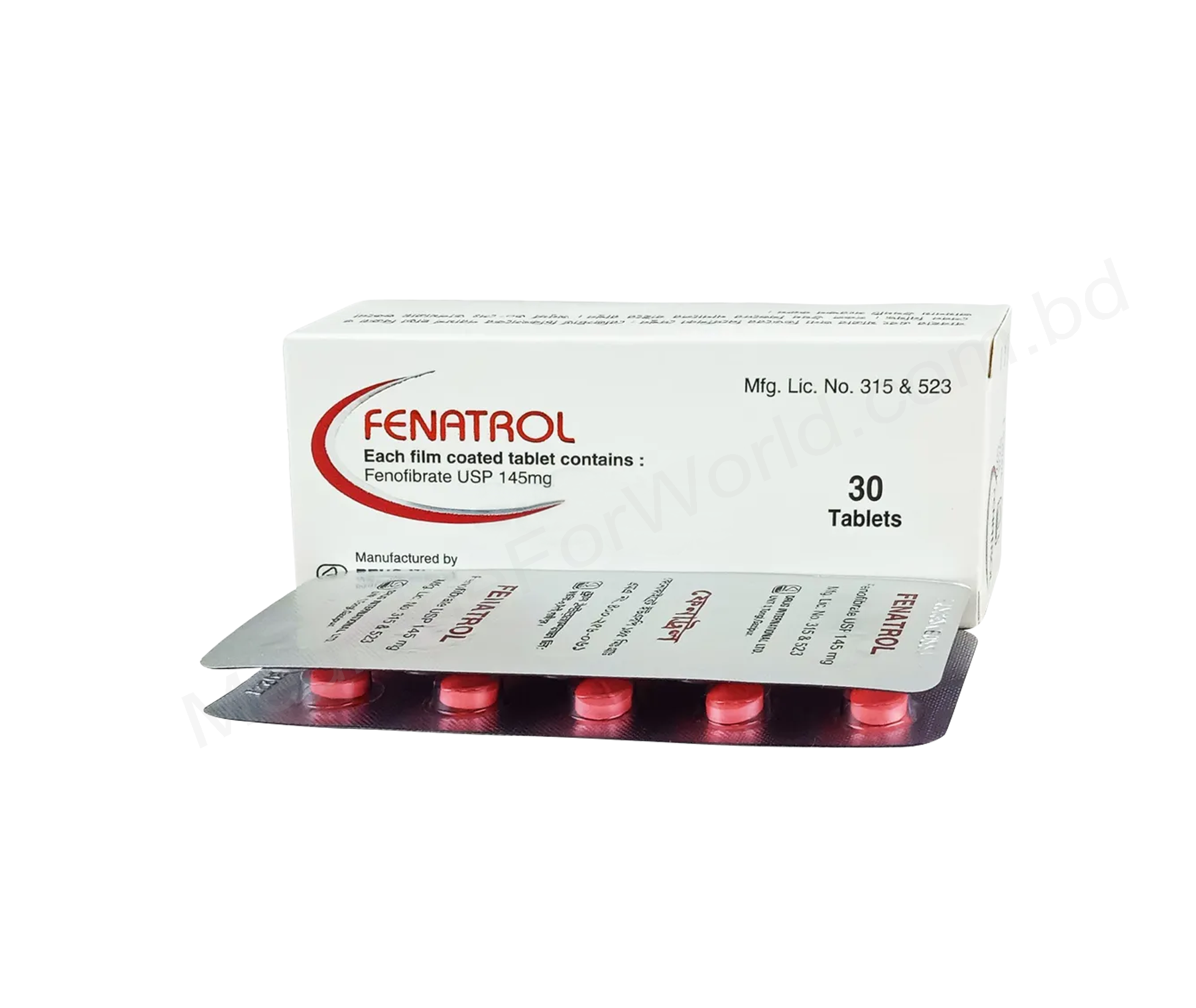 Fenatrol- 通用的 FENOFIBRATE- 耀品国际有限公司