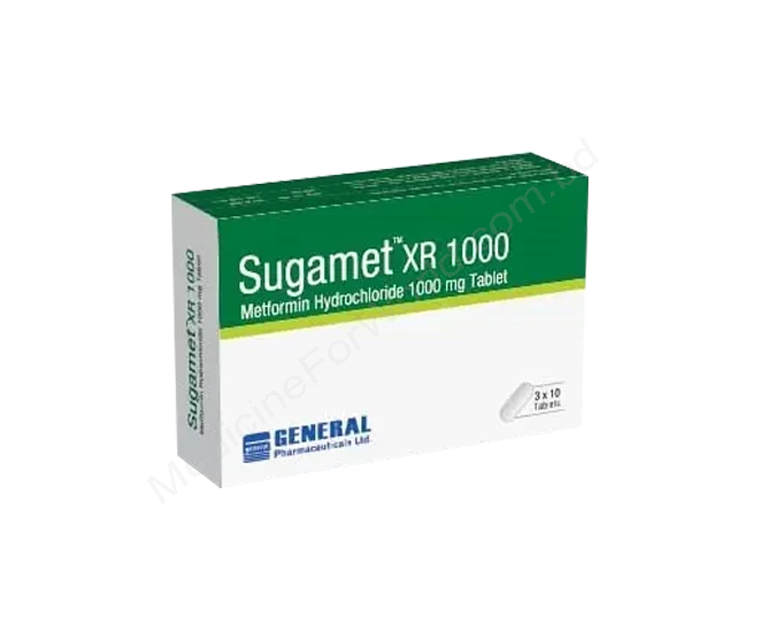 Sugamet XR- 通用的 METFORMIN HYDROCHLORIDE- General Pharma