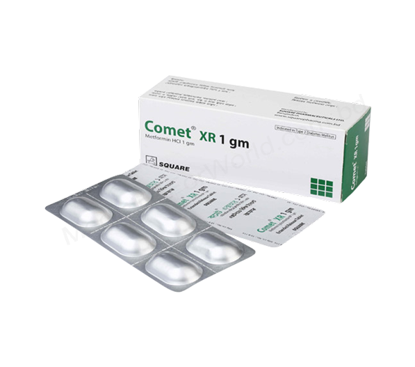 Comet XR- 通用的 METFORMIN HYDROCHLORIDE- Square制药有限公司