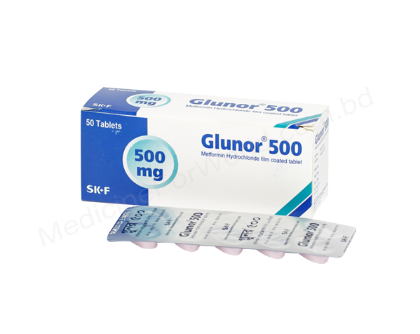 Glunor XR- 通用的 METFORMIN HYDROCHLORIDE- Eskayef制药有限公司