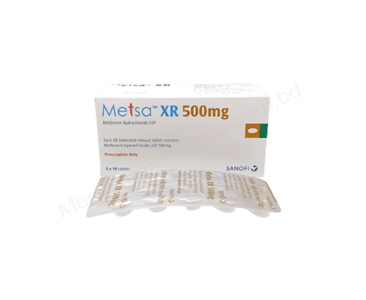 Metsa XR- Родовое METFORMIN HYDROCHLORIDE- Synovia Pharma