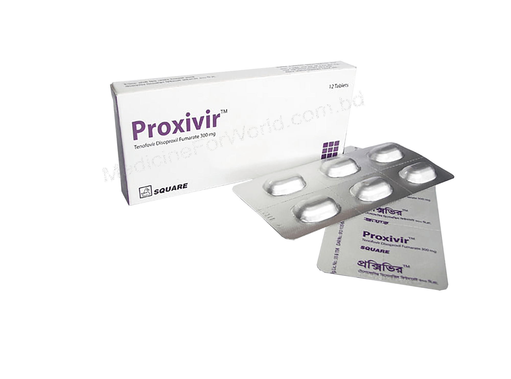 Proxivir- 通用的 富马酸替诺福韦二吡呋酯- Square制药有限公司
