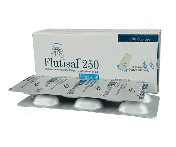 Flutisal- 通用的 Salmeterol + Fluticasone Propionate- 孟家拉伊斯达制药