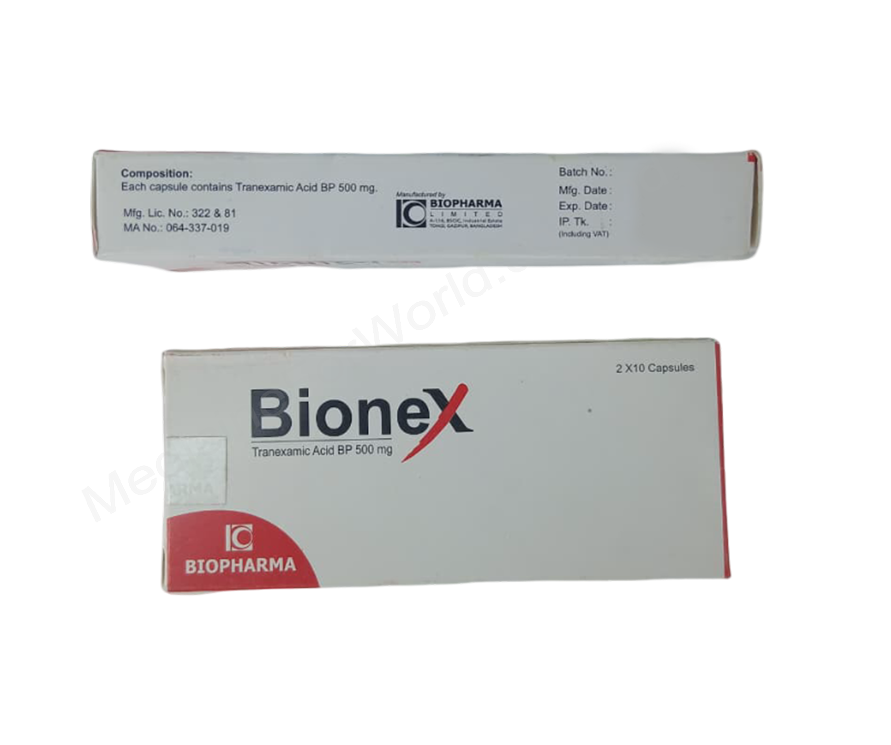 Bionex- 通用的 氨甲环酸- Biopharma Limited