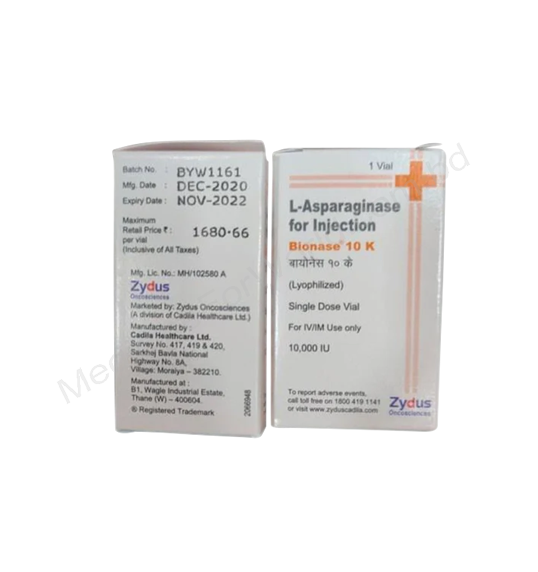 Bionase- 通用的 L-Asparaginase- Zydus pharma