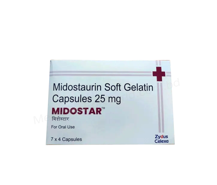 Midostar- 通用的 米哚妥林- Zydus pharma