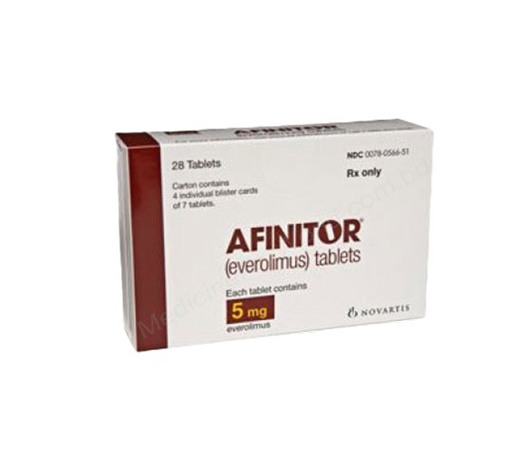 AFINITOR- 通用的 依维莫司- Novartis Pharma