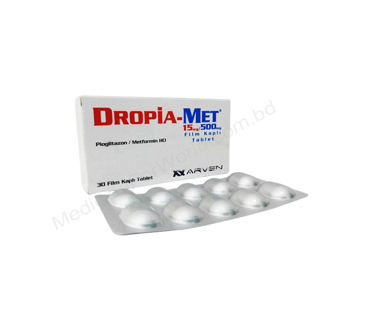 Dropia-met- 通用的 PIOGLITAZONE + METFORMIN- ARVEN Pharma