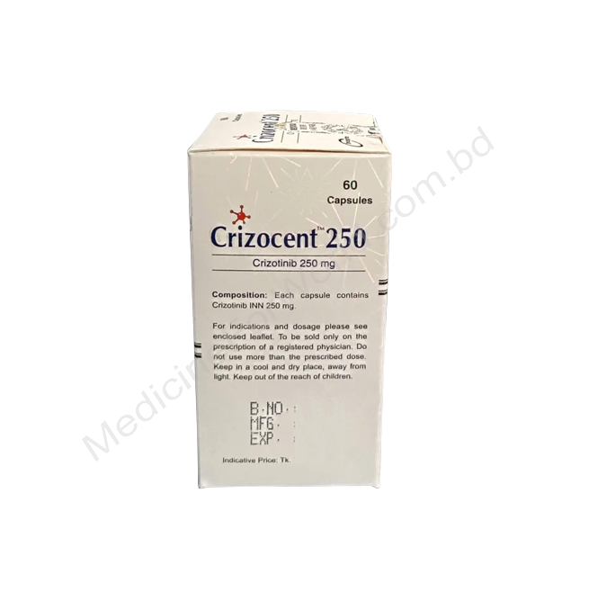 Crizocent- 通用的 克唑替尼/克挫替尼- 孟家拉伊斯达制药