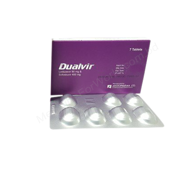 Dualvir- Родовое Софосбувир + Ледипасвир- Aristopharma