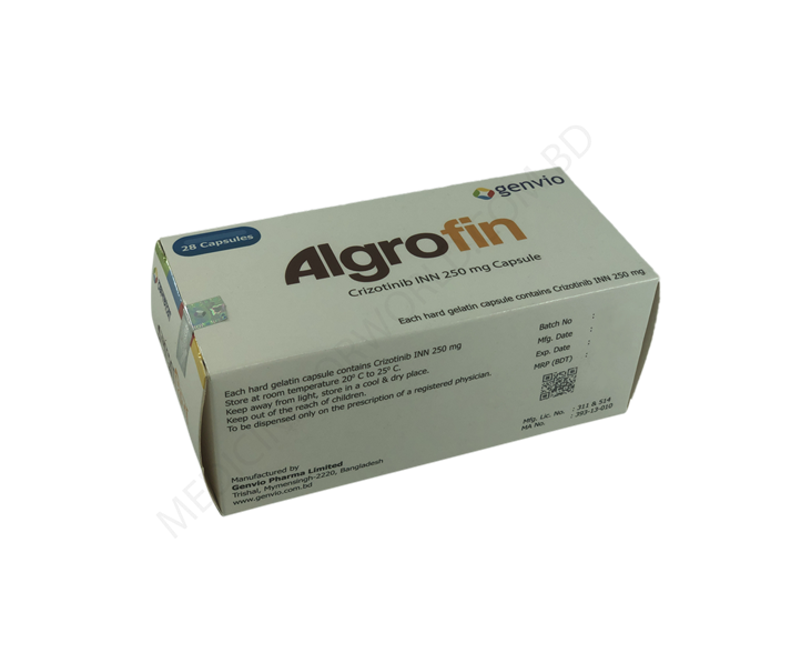 Algrofin- 通用的 克唑替尼/克挫替尼- Genvio制药有限公司