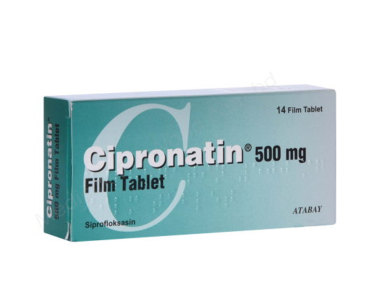 CIPRONATIN- 通用的 CIPROFLOXACIN HYDROCHLORIDE- Atabay pharma
