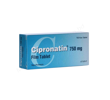 CIPRONATIN- 通用的 CIPROFLOXACIN HYDROCHLORIDE- Atabay pharma