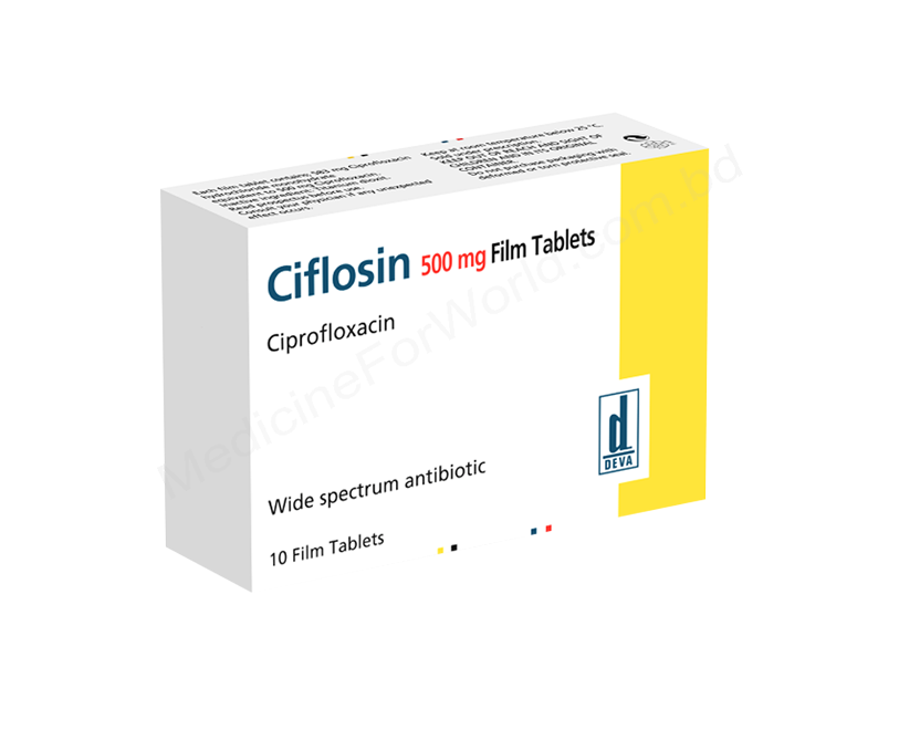 CIFLOSIN- 通用的 CIPROFLOXACIN HYDROCHLORIDE- Deva Pharma