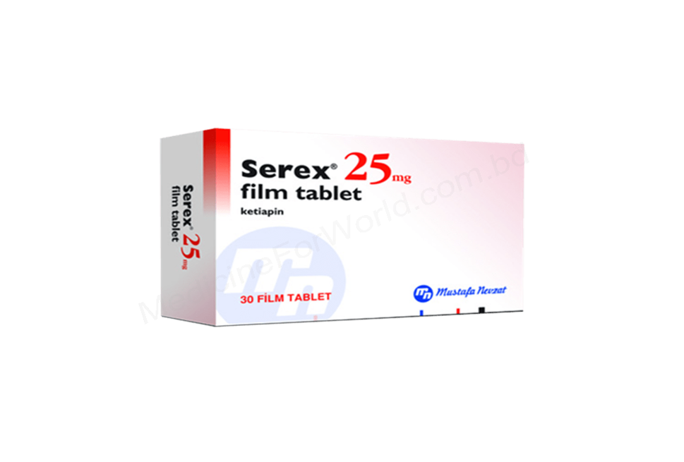 SEREX- 通用的 QUETIAPINE FUMARATE- MUSTAFA NEVZAT Pharma
