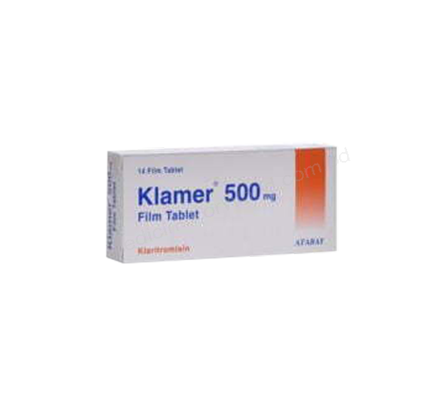 KLAMER- 通用的 CLARITHROMYCIN- Atabay pharma