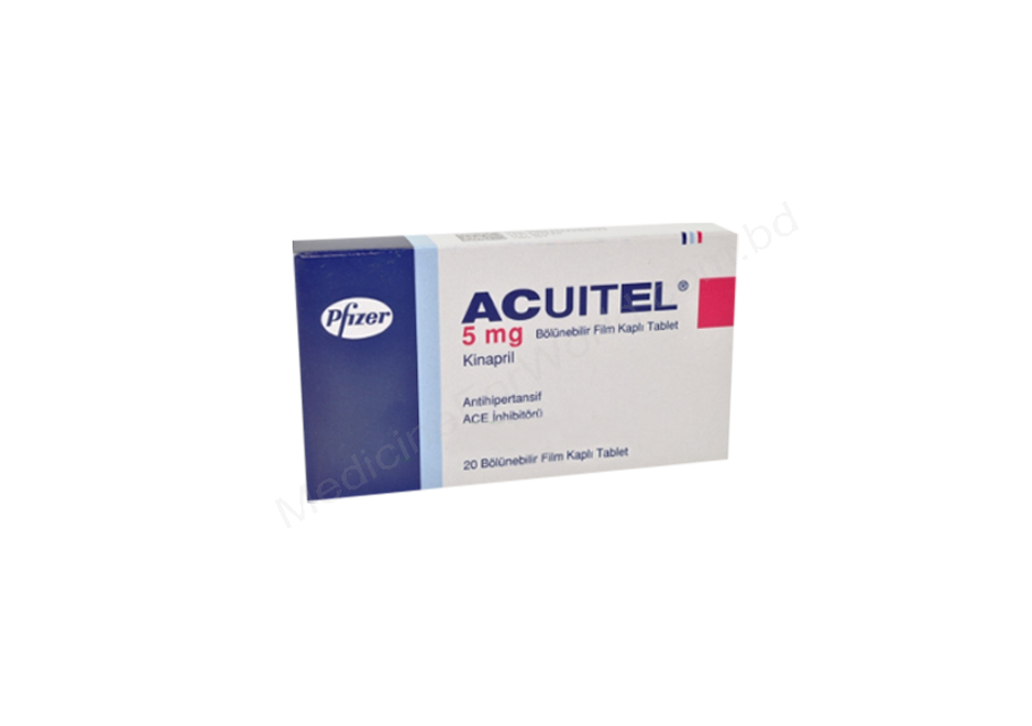 Acuitel- Родовое Quinapril Hydrochloride- Pfizer Pharma