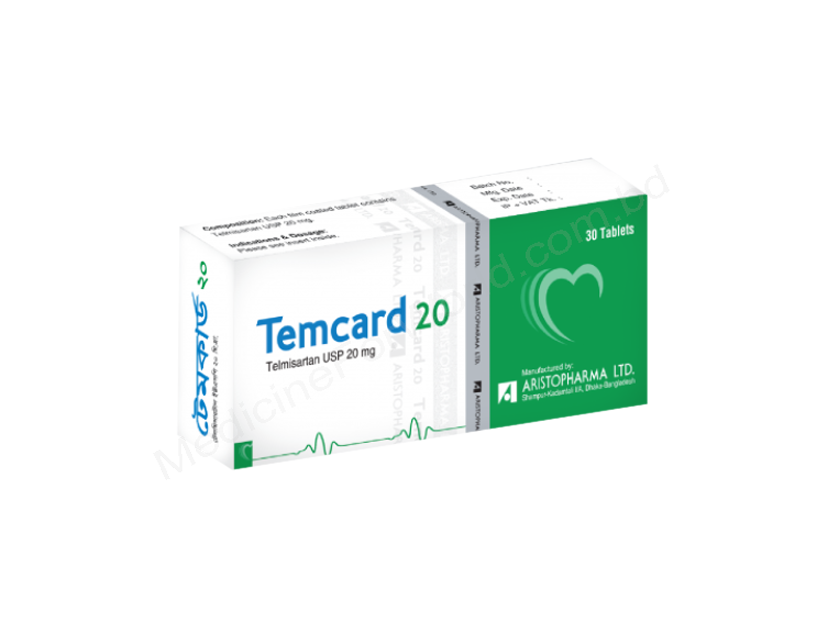 Temcard- 通用的 Telmisartan- Aristopharma