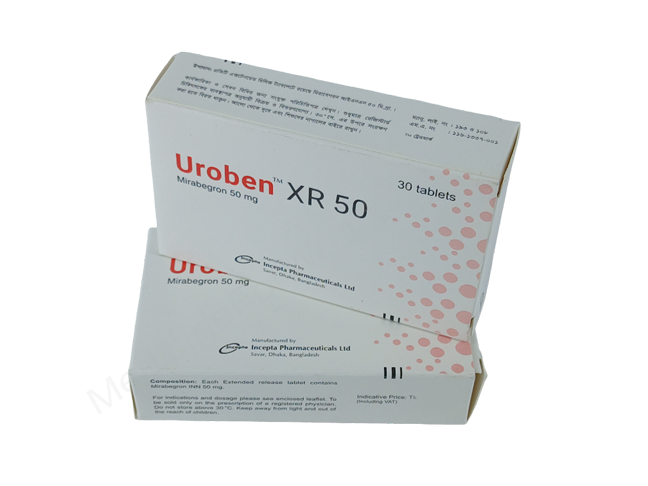 Uroben Xr- Родовое мирабегрон- Incepta Pharma