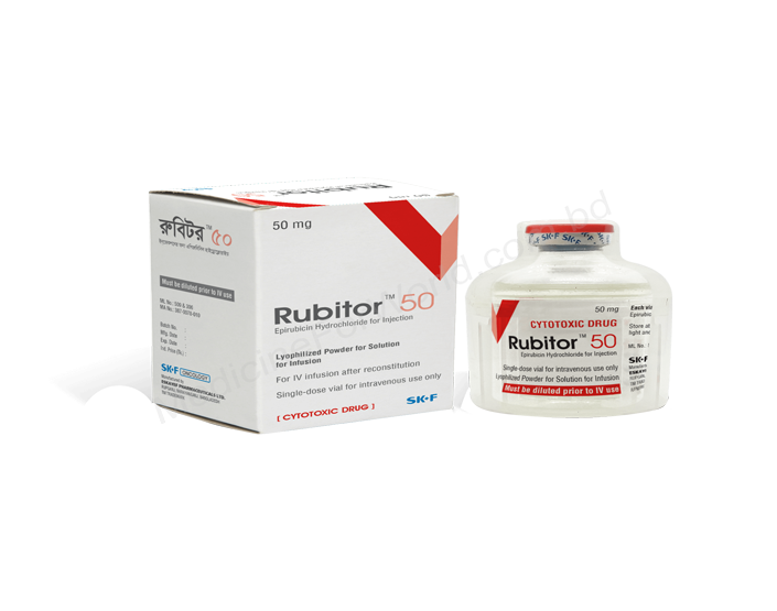 Rubitor- 通用的 EPIRUBICIN HYDROCHLORIDE- Eskayef制药有限公司